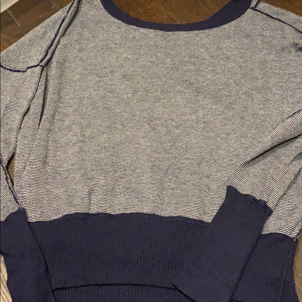 Lulu reversible sweater with thumb holes